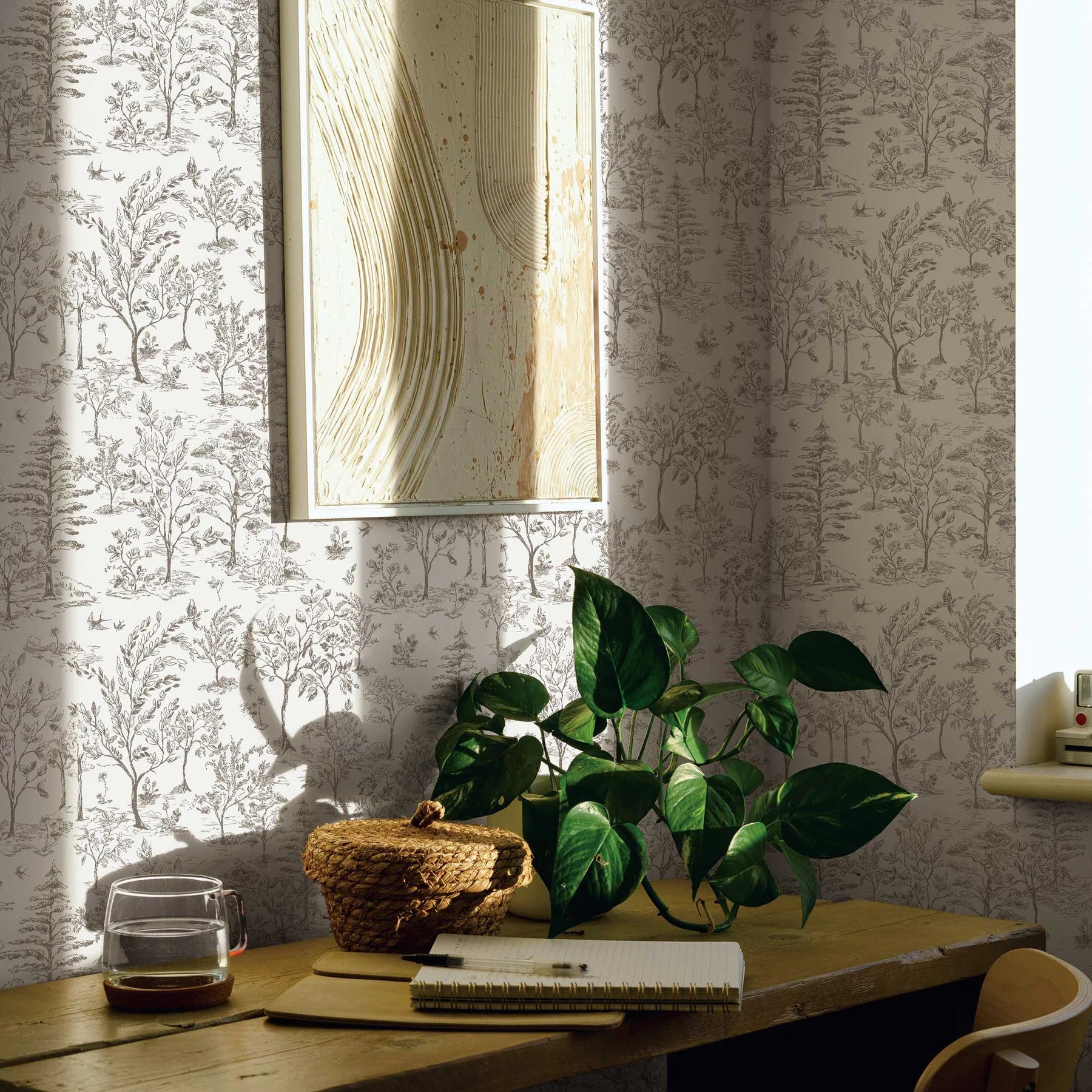 Arbor Toile Wallpaper