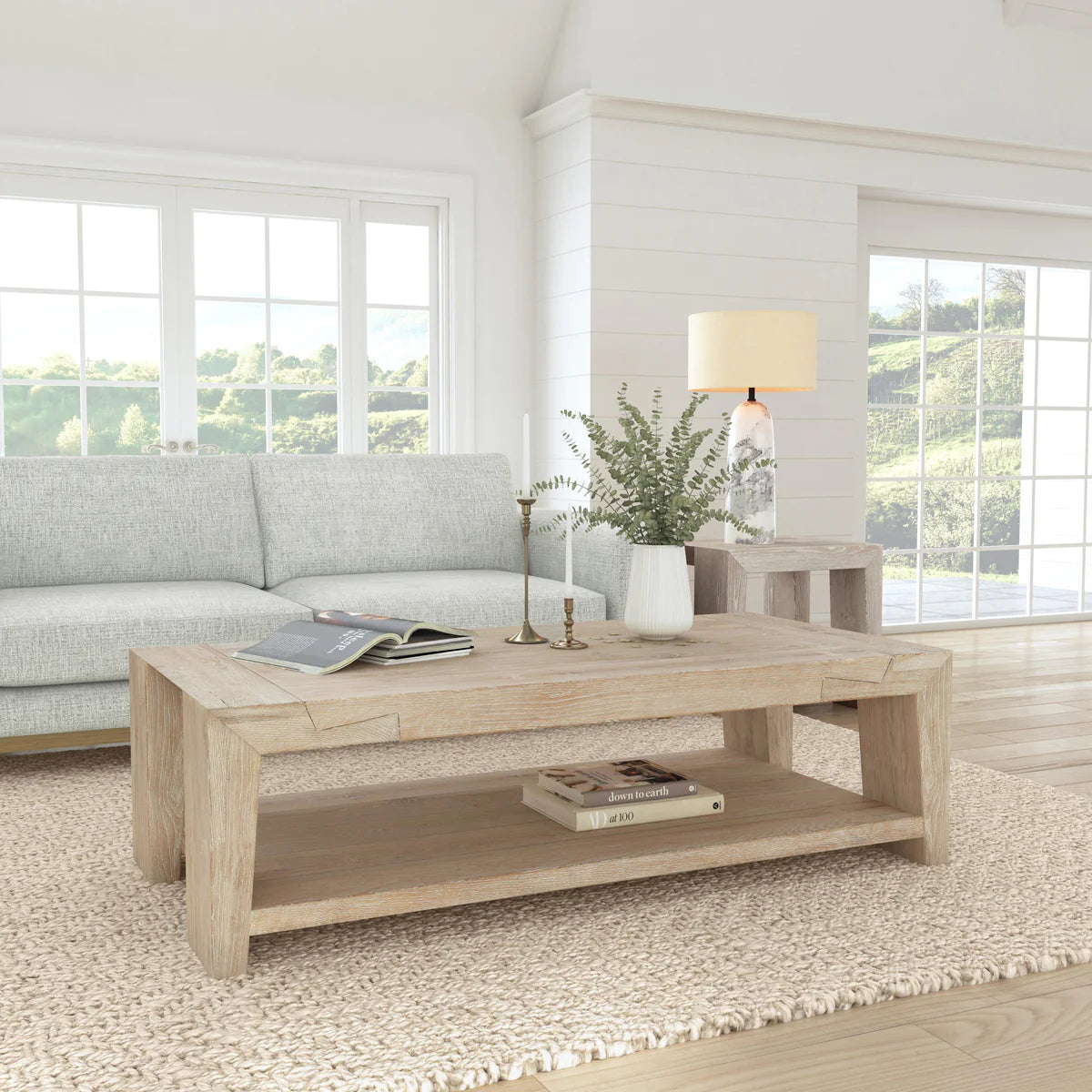 Troen Coffee Table-Cream