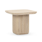 Vanden Square End Table- Cream Washed