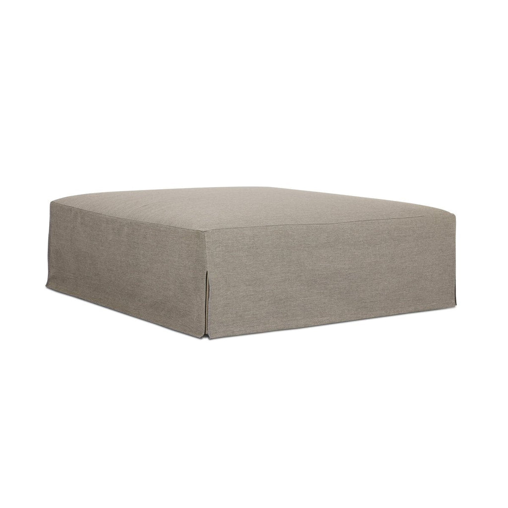 Vernon Outdoor Ottoman - Pure Salt