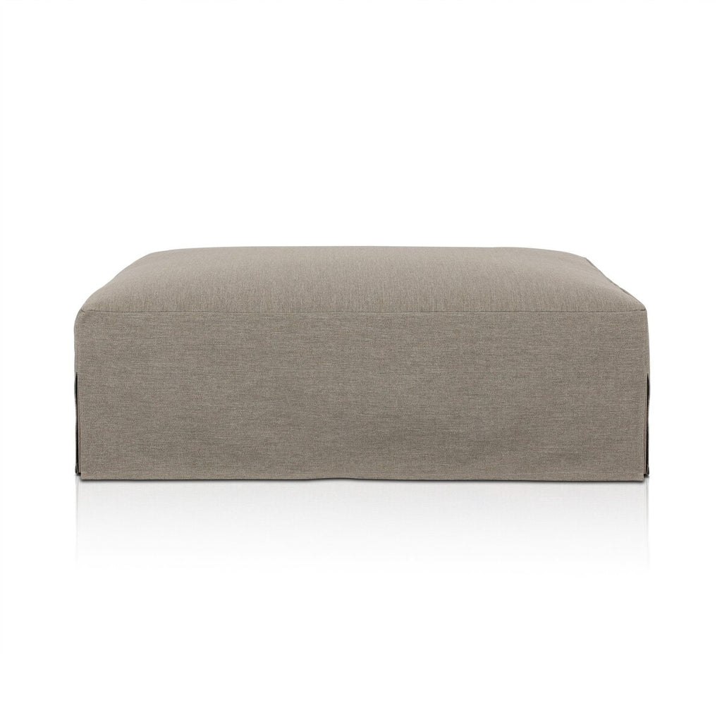 Vernon Outdoor Ottoman - Pure Salt