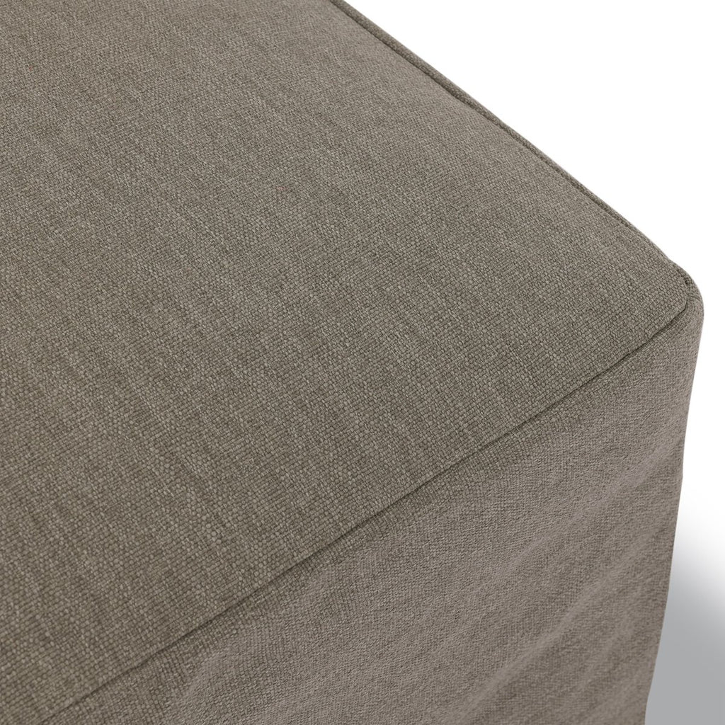 Vernon Outdoor Ottoman - Pure Salt