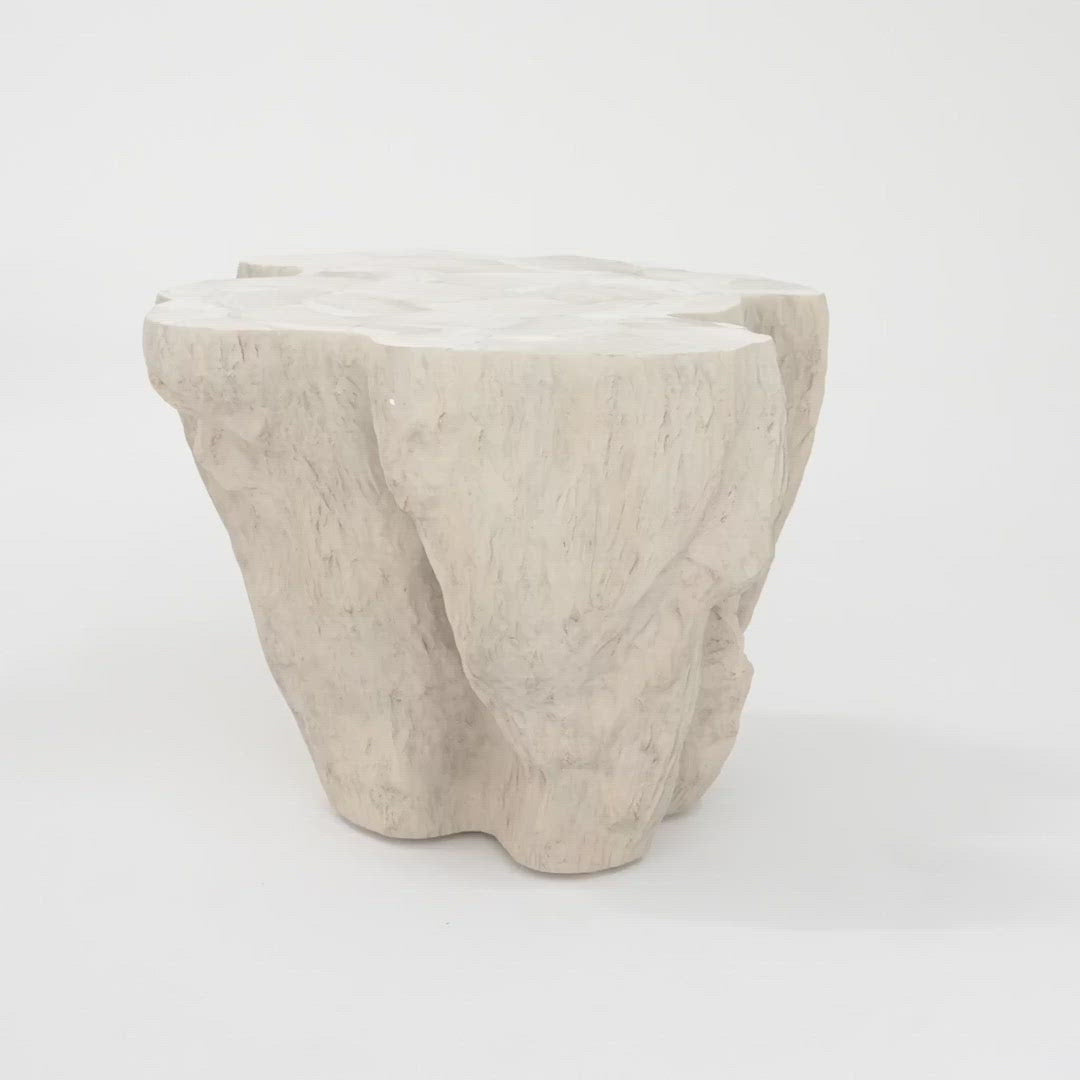 Camilla Fossilized Clam Side Table- Pure Salt Shoppe