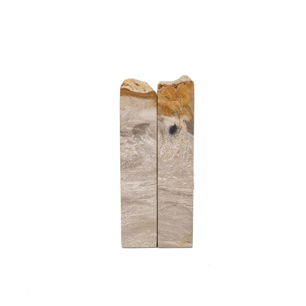 Foster Petrified Wood Bookends - Pure Salt Shoppe