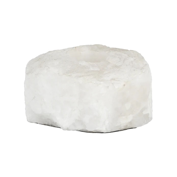 White Quartz Candle Holder - Pure Salt Shoppe