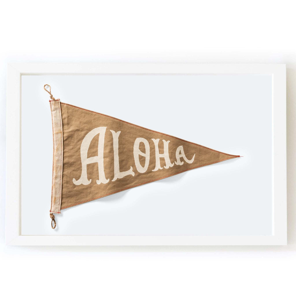 Aloha Flag in Tan - Pure Salt Shoppe