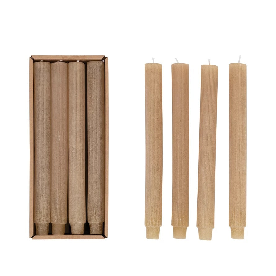 Lynn Pleated Taper Candles - Pure Salt Shoppe