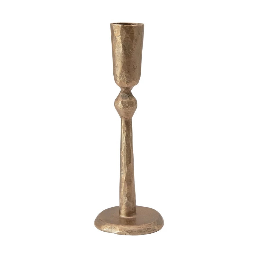Rou Hand Foraged Metal Taper Candle Holder - Pure Salt Shoppe