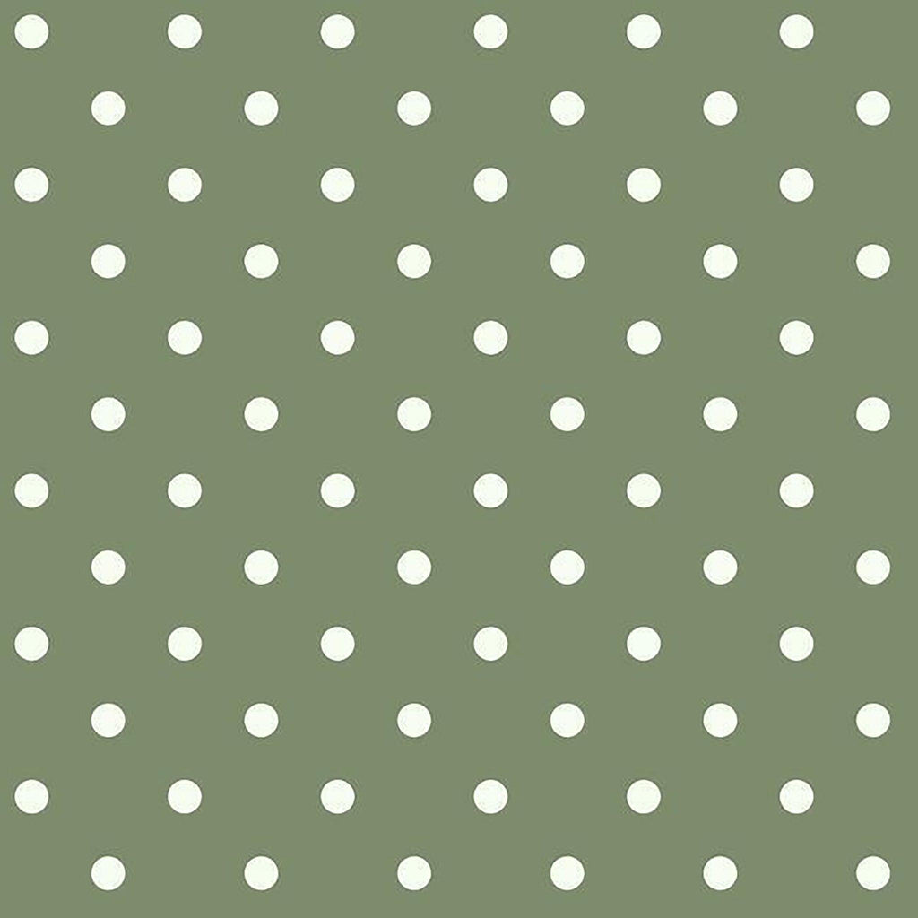Dots Wallpaper in Olive - Pure Salt Shoppe