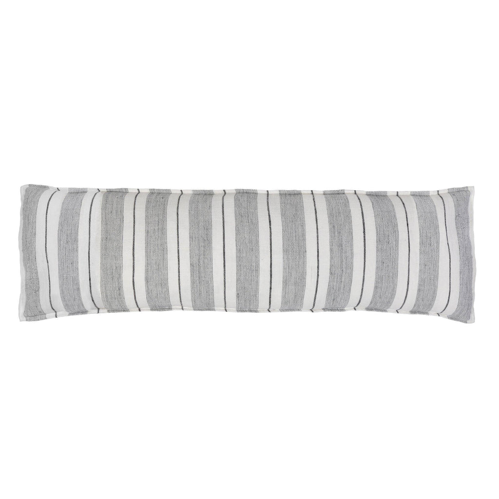 Laguna Body Pillow by Pom Pom at Home, Grey/Charcoal - Pure Salt Shoppe