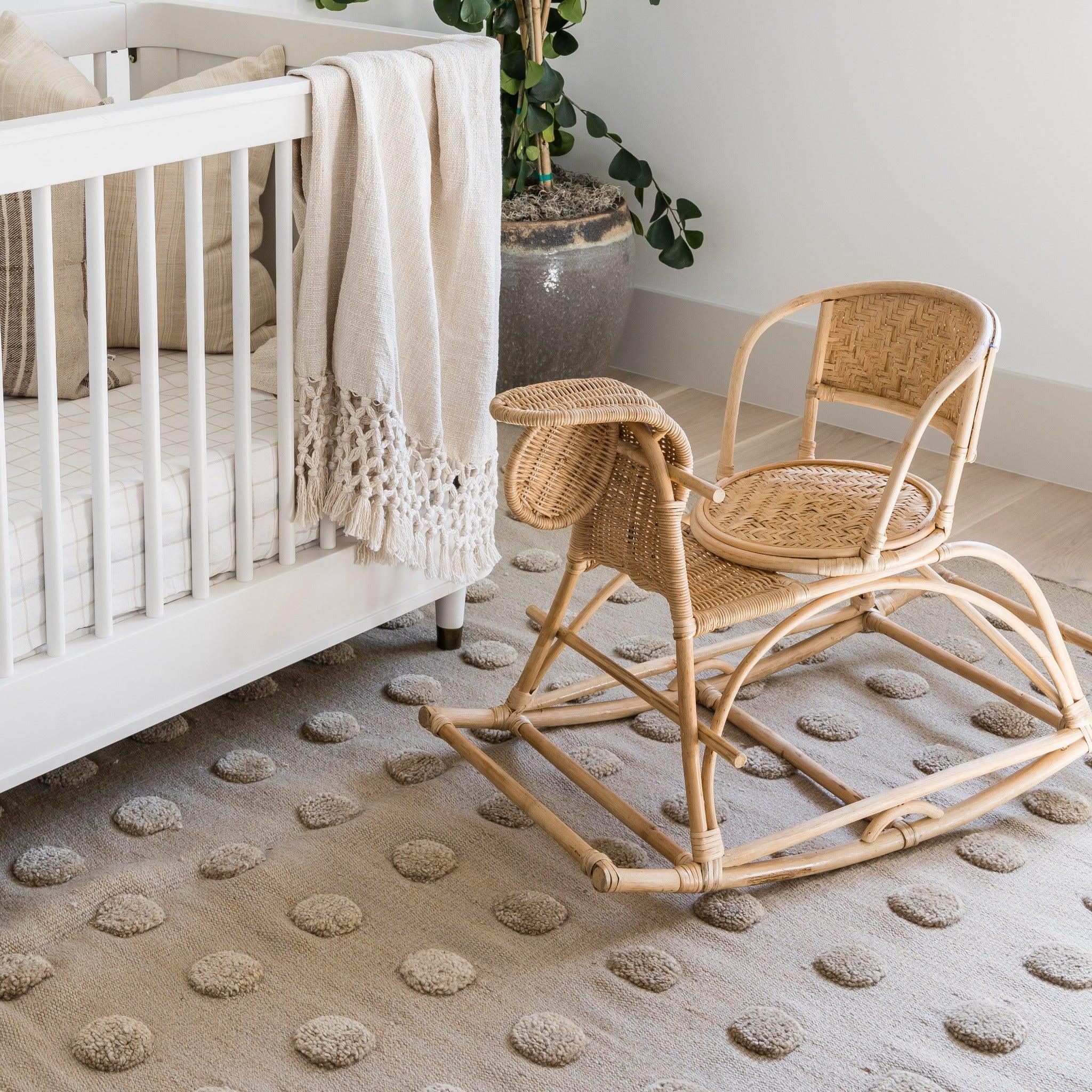 Little Salt x Momeni Patara Tuft Taupe Rug - Pure Salt