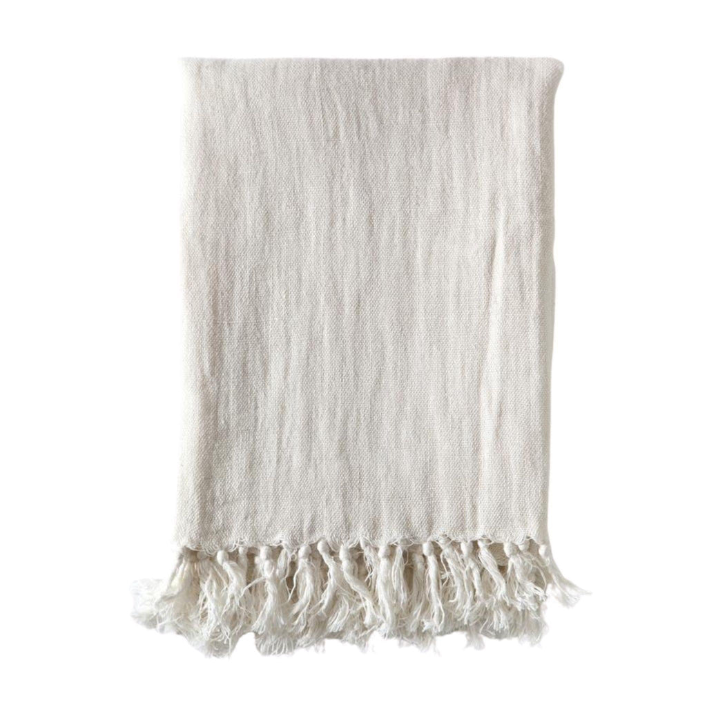 Montauk Blanket by Pom Pom at Home, Cream - Pure Salt Shoppe