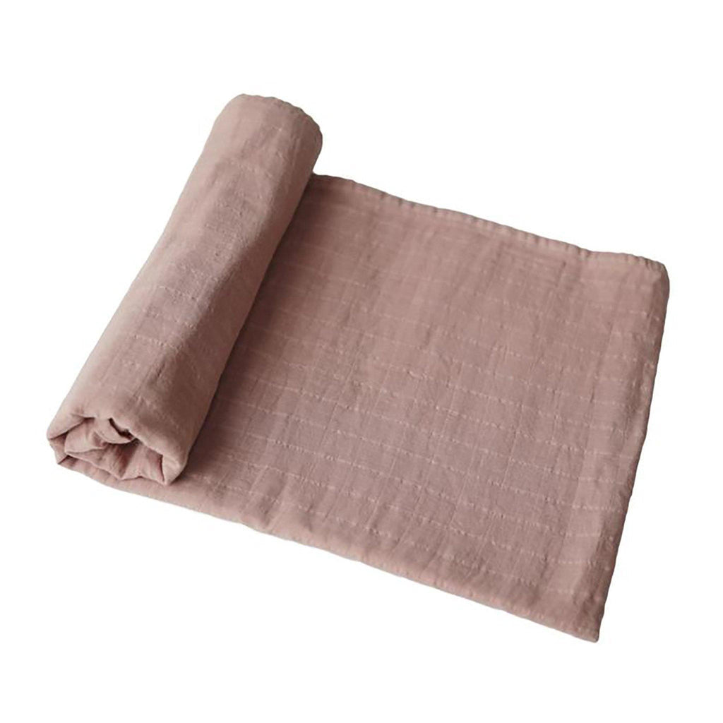 Mushie Muslin Swaddle Blanket Organic Cotton in Natural - Pure Salt Shoppe