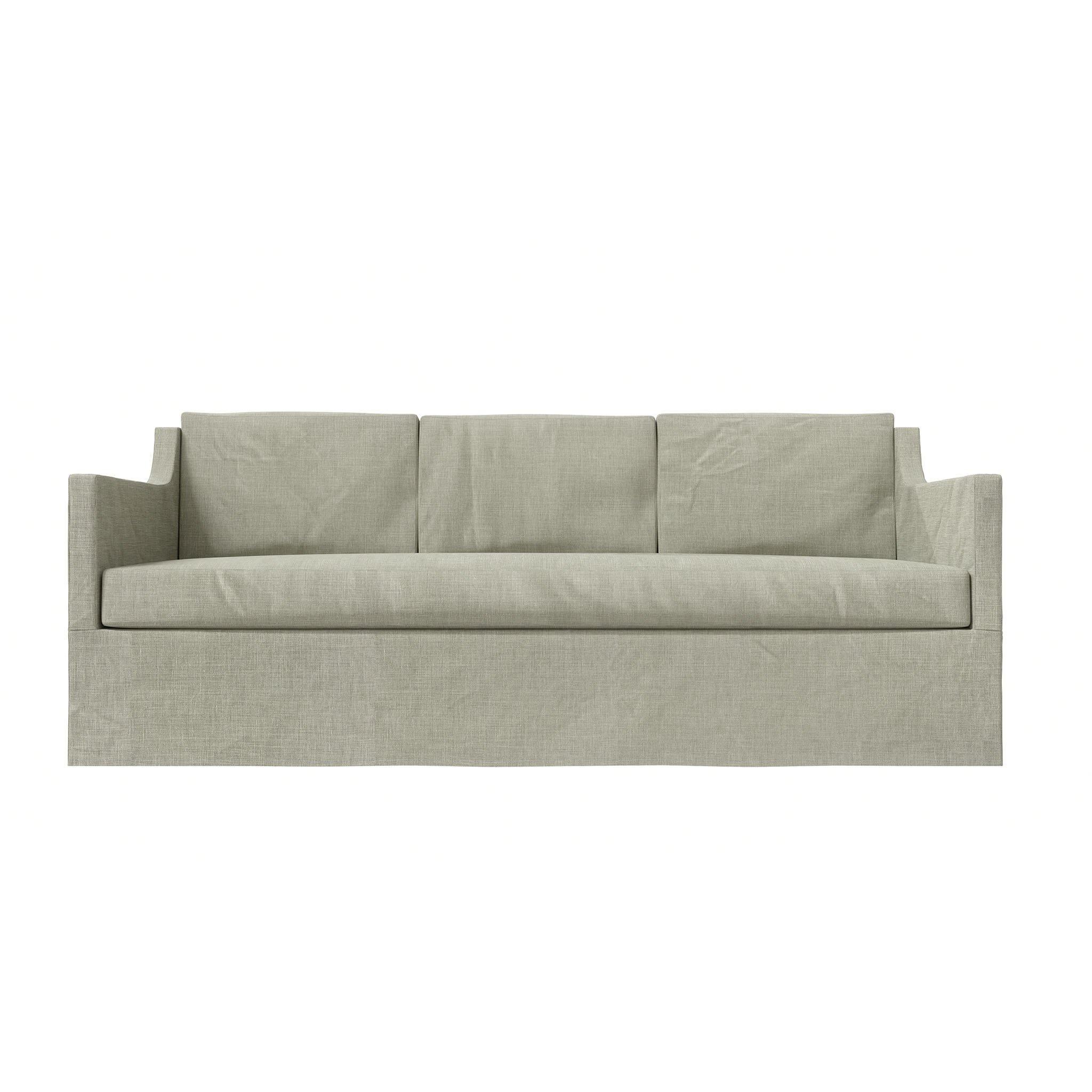 Nick Linen Slipcovered Shoppe Sofa – Pure Salt
