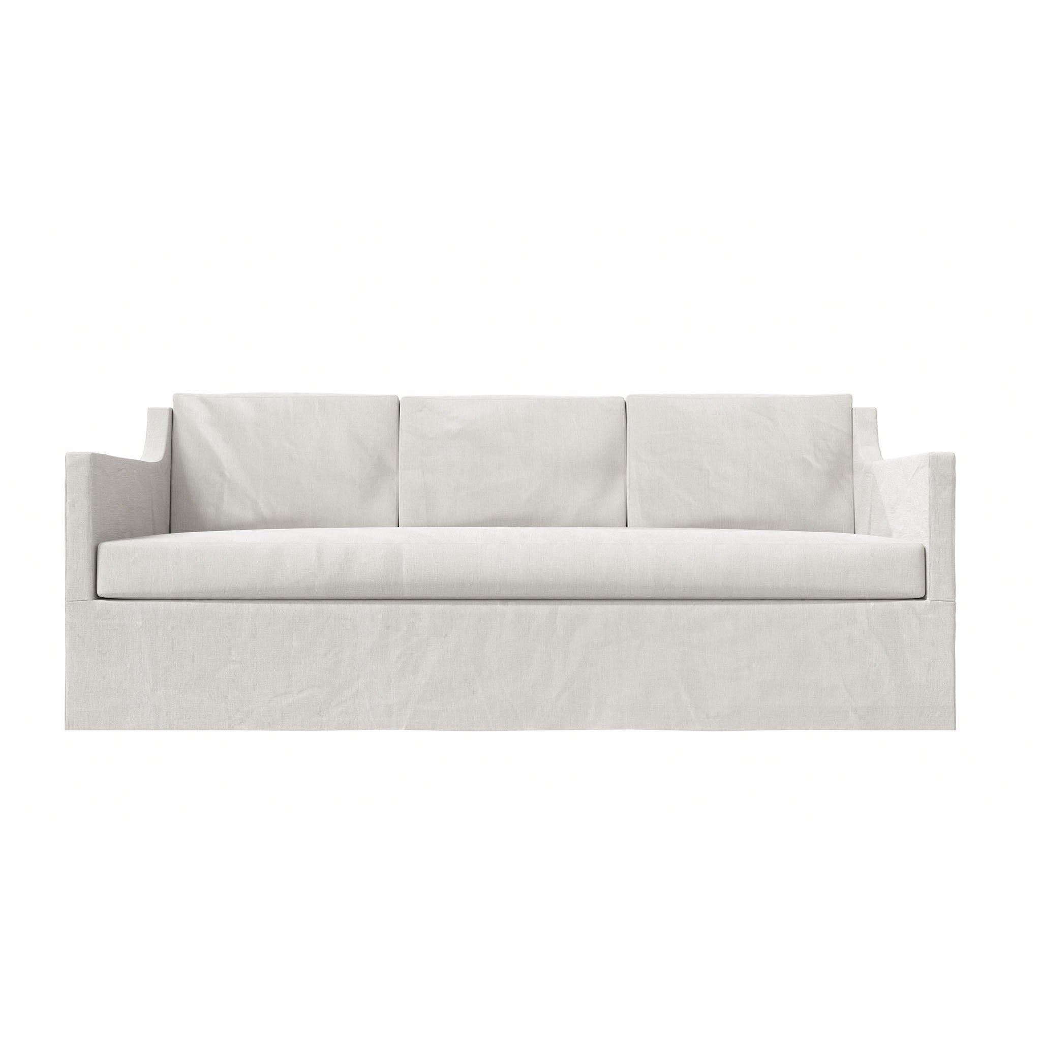 Nick Linen Sofa Slipcovered Pure Salt Shoppe –