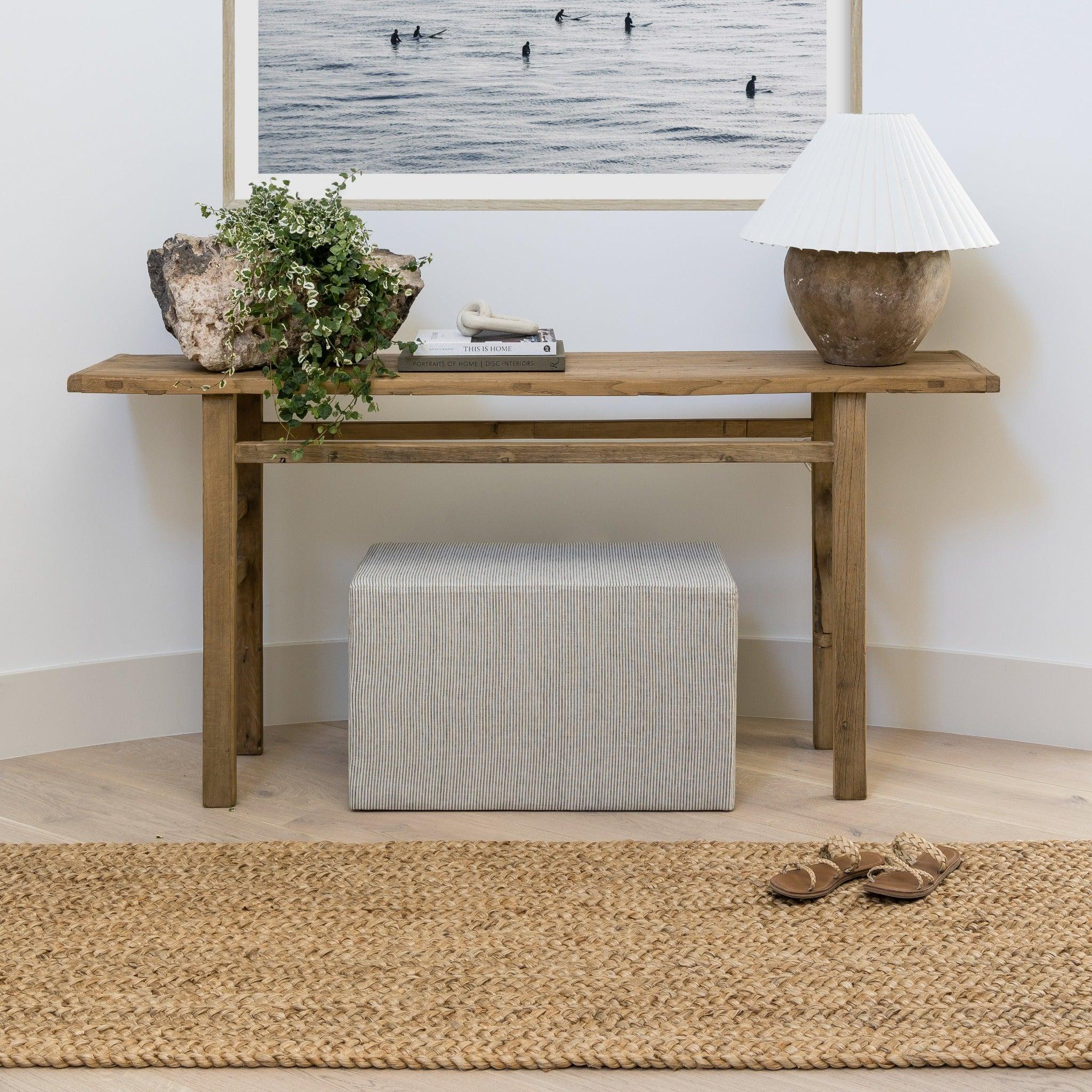 Pure Salt x Momeni Cassis Braid Natural Rug - Pure Salt