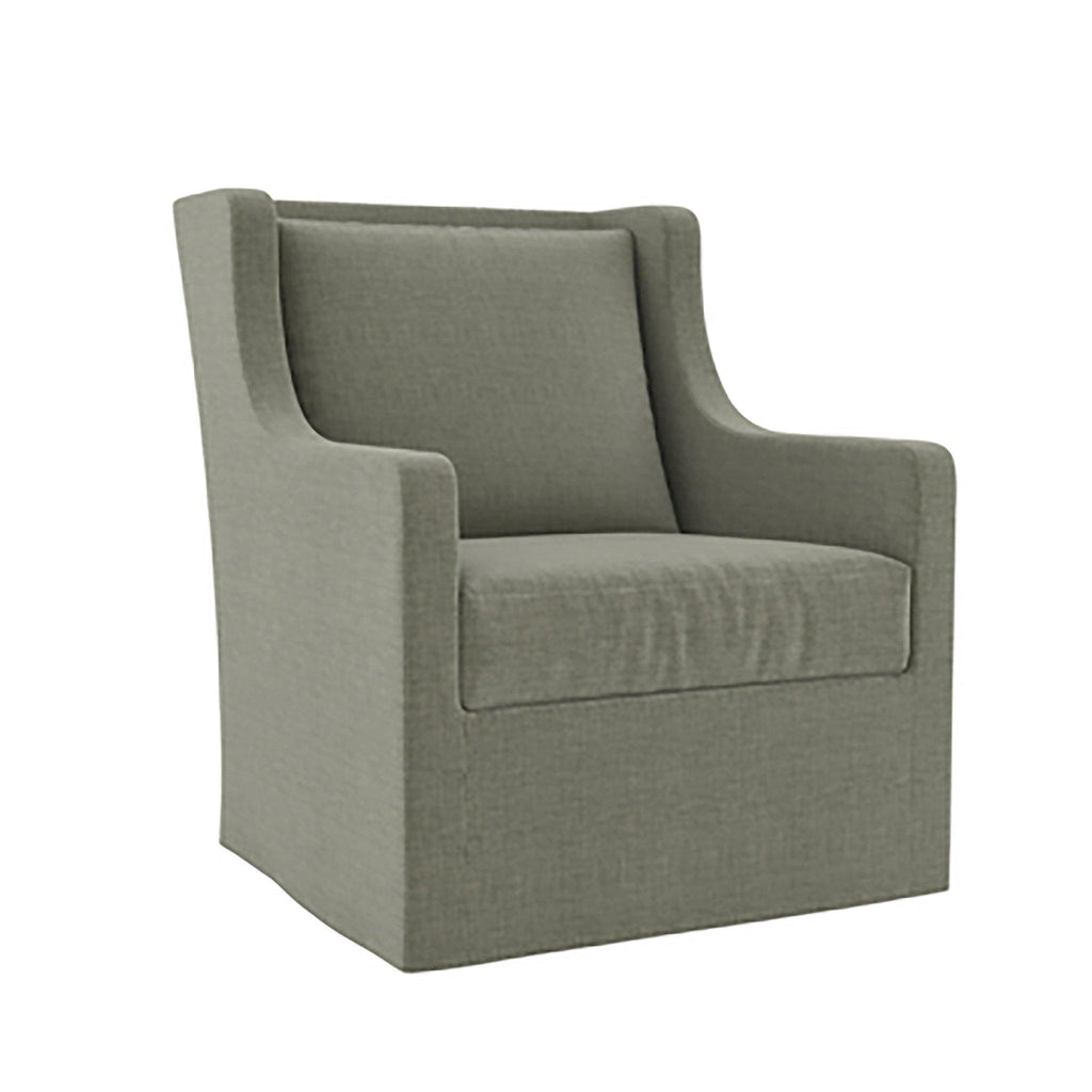 Sierra Slipcovered Swivel Chair - Pure Salt Shoppe